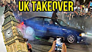 DRIFTERS TAKE OVER LONDON CITY CENTRE | UK CAR MEETS