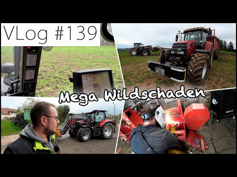 FarmVLOG#139: Der Mulcher wird zerlegt & Domi streut Mist