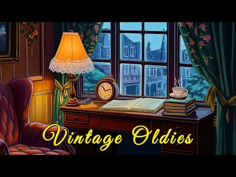 1950's vintage oldies playing in another room for relax, study, sleep | vintage radio