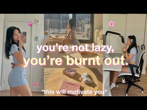 how to get motivated when you're burnt out 😵‍💫 aesthetic vlog & productive day in the life