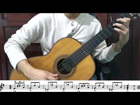 Vals G Mayor Op 27 Ferdinando Carulli - Classical guitar beginner