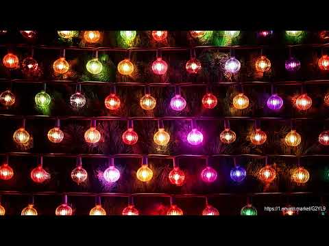 Christmas Colorful Lights Background UHD 4K