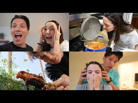 I RUINED HER GRANDMA'S SOUP RECIPE!! Garden Update (The Bugs Are Winning) + Roni's Sick