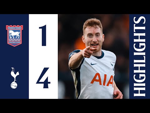 Ipswich Town 1-4 Tottenham Hotspur | Premier League Highlights | Brennan Johnson at the double!