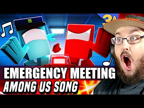 "EMERGENCY MEETING" Among Us Minecraft Music Video | 3A Display (Ft. Random Encounters) REACTION!!!