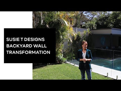 Susie T Designs Backyard Wall Transformation