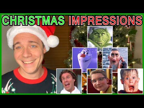 IMPRESSIONS OF CHRISTMAS MOVIE CHARACTERS🎄 (Grinch, Elf, Frozen, Scrooge, Polar Express)