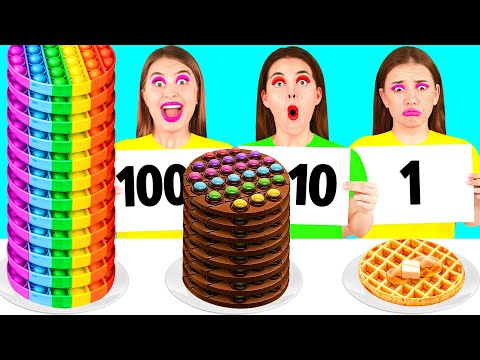 100 Layers of Food Challenge | Fantastic Kitchen Recipes by TeenTeam Challenge