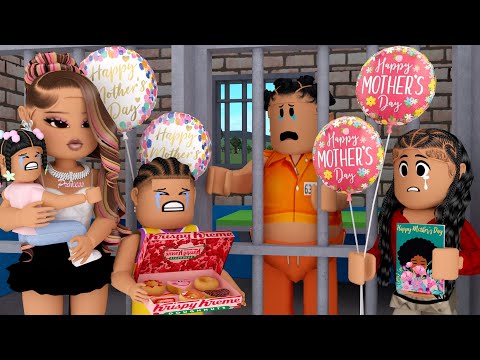 THE KIDS VISIT THEIR MOM IN JAIL FOR MOTHERS DAY!! *DRAMA!!* | Bloxbrg Family Roleplay