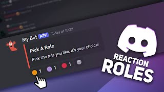 How To Make A Simple FREE Discord Reaction Roles Bot WITHOUT any Coding!