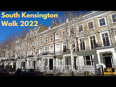 South Kensington Walk 2022 | London | 4k HD | Every Tube Station in London! | Here We go