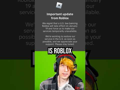 ROBLOX IS GETTING BANNED??? 🤔😭