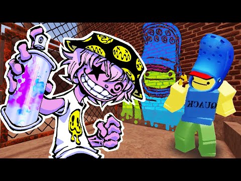 🔥Drawing 18 People's ROBLOX Avatars in Spray Paint!🔥