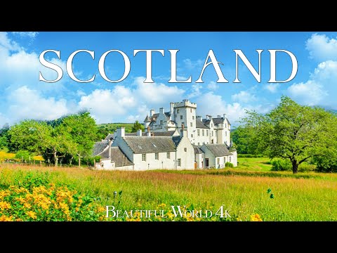 Scotland 4K - Spring Magic with Rolling Green Hills and Blooming Valleys - 4K UHD