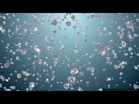 Diamonds Rain Falling Diamonds 4K Overlay Motion Background Footage Vfx Animation