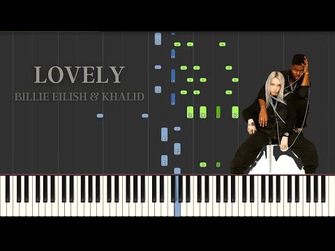 Lovely - Billie Eilish & Khalid | Synthesia Piano Tutorial