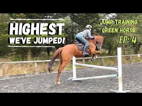 HIGHEST WE HAVE JUMPED SO FAR! | Jump Training Green Horse