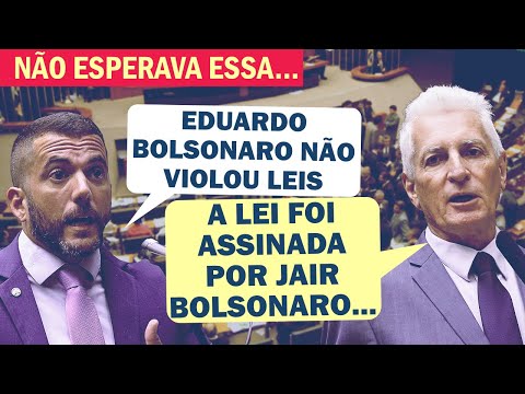 TROPEÇOU NO ARGUMENTO: DEPUTADO TENTOU DEFENDER EDUARDO BOLSONARO E SE DEU MAL | Cortes 247