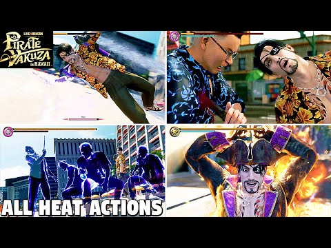 ALL Heat Actions - Like a Dragon Pirate Yakuza in Hawaii