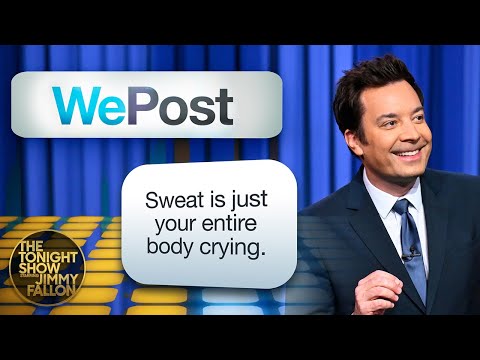 WePost: Storming Off in Flip-Flops, Wedding Registries | The Tonight Show Starring Jimmy Fallon