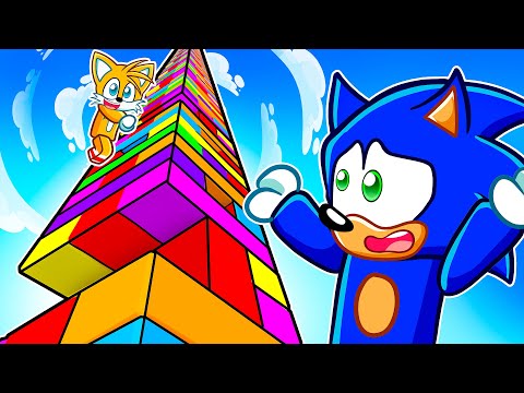 SONIC vs TAILS in Roblox GIANT JENGA!