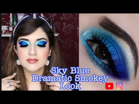 How to: Easy Dramatic Blue Smokey Matte Look