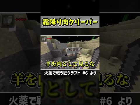 霜降り肉クリーパー #マイクラ #Shorts