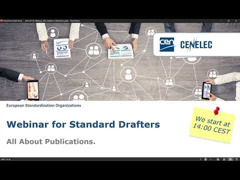 Webinar for Standard Drafters: All about Publications.