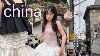 CHINA vlog 🇨🇳 | cute spots in shanghai + chengdu, giant pandas, yuyuan garden, shopping, the bund