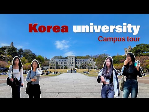 🌸🌸 Korea University Seoul Campus Tour | 4k HDR | KOREA cherry blossom