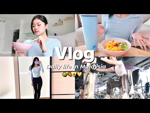 DAILY DIET VLOG IN MALAYSIA💛 What I eat in a day, Gym workout & Bazar Ramadan Vlog🇲🇾