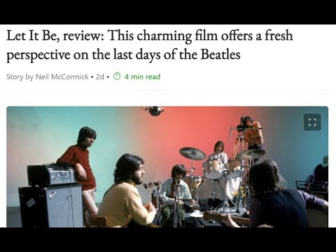 Let It Be movie - the critics' reaction -now and then