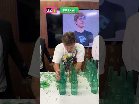 World Record Bottle Head Smashing Attempt!