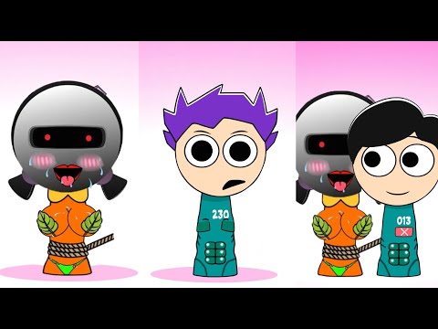 Sprunki Doll meets Player Squid Game, Sprunki Thanos Squid Game | Compilation Incredibox