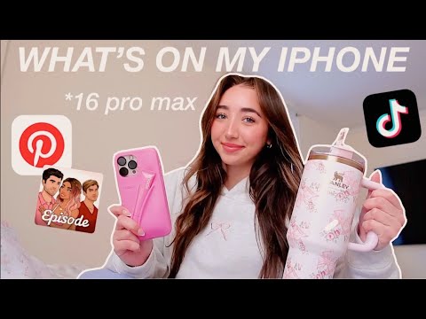 WHAT'S ON MY NEW IPHONE 16 PRO MAX*simple and cute