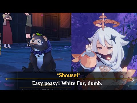 Did he just call Paimon dumb and got away with it? 💀 | 5.4 Mikawa Festival Cutscene