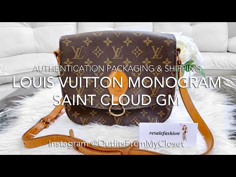 Louis Vuitton Vintage Preloved Monogram Saint Cloud GM: Authenticating Packaging Shipping