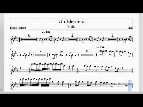 Vitas - 7th Element - Sheet music for Piano or violin solo