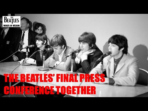 The Beatles' final press conference together