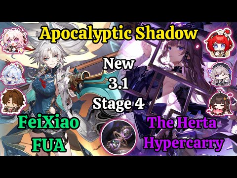 E0S0 FeiXiao FUA & E0S0 The Herta Team New Apocalyptic Shadow Stage 4 Clear / Hsr