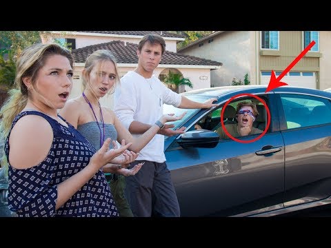 DRIVING HIS NEW CAR BLINDFOLDED!! (BAD IDEA)