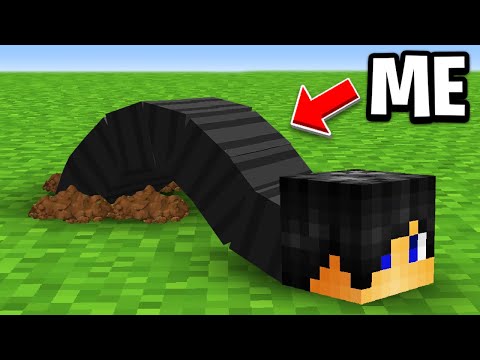 Minecraft but I Become a WORM!