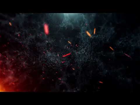 Fire Particles Background with Smoke Black Screen | Smoke Fire Particles