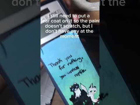 Painting my calculator cover (HTTYD themed) #trendingshorts #trending #shortsfeed #httyd #art #paint