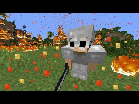 Minecraft, But It's Raining Molten Lava...