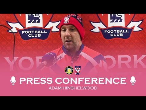 🗣️ Press Conference | Adam Hinshelwood pre-Gainsborough Trinity (A)