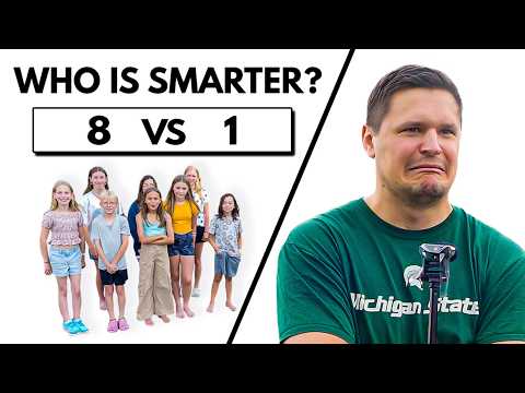 8 Middle Schoolers vs 1 Genius (who is actually smarter?)