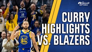 Steph Curry highlights: Watch Warriors star score 24 points vs. Blazers | NBC Sports Bay Area