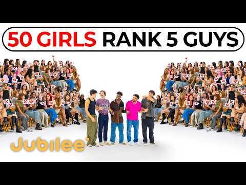 50 Girls Rank 5 Guys by Attractiveness