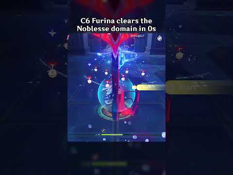 C6 FURINA CLEARS THE NOBLESSE DOMAIN IN 0S